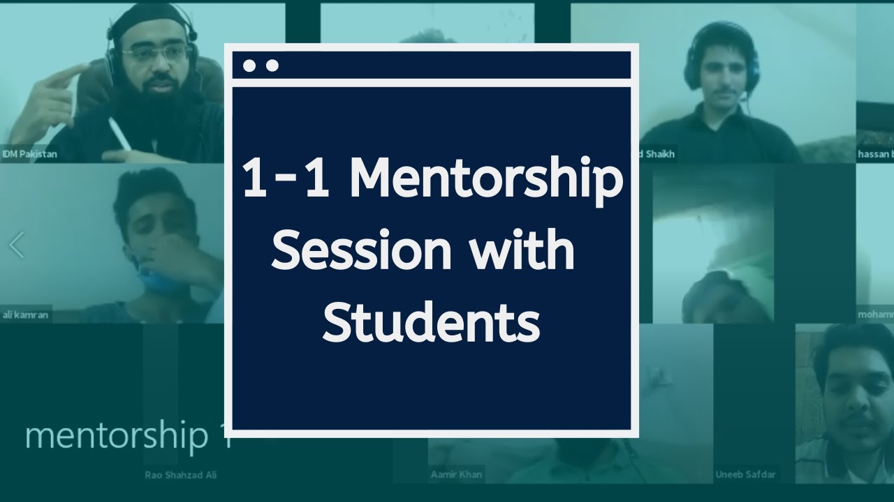 Mentorship For IDMPakistan Students