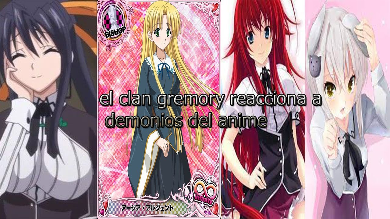 el clan gremory reacciona a demonios de anime
