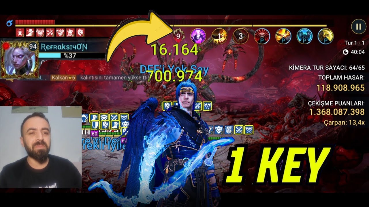 94 lvl TAKİPÇİ HESABINDA NİNJA LI KİMERA TAKIMI YAPTIM | RAID Shadow Legends Türkçe 