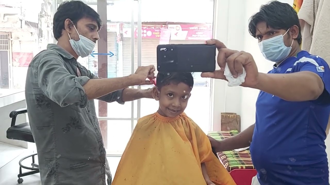 When Father & Son With Together In BarBer Shop! #funny #haircut #
