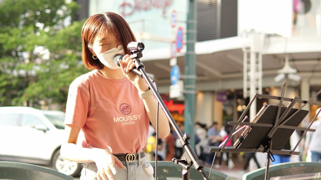 パクユナ「I LOVE YOU - 尾崎豊」2022/05/28 京都河原町駅 路上ライブ 四条河原町交差点