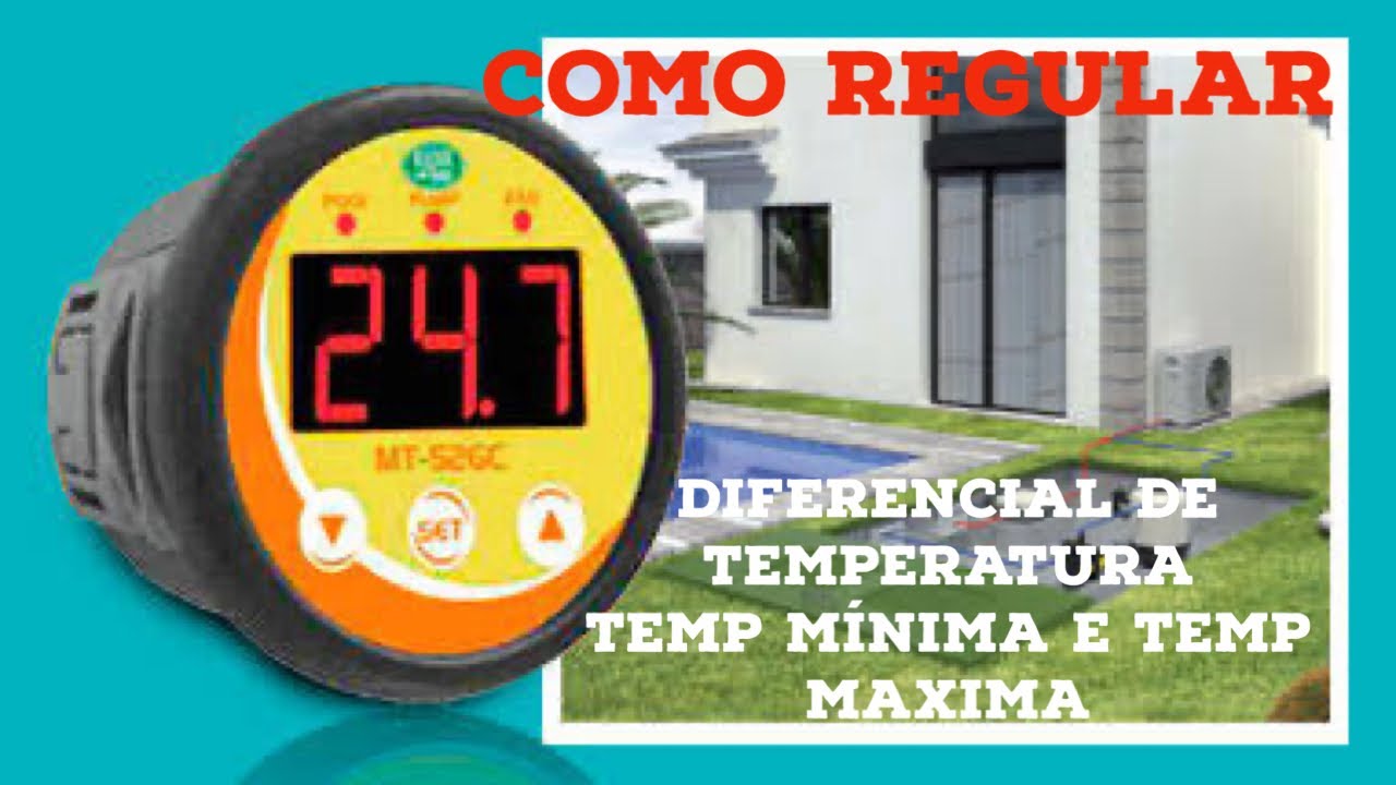Fullgauge MT526C Como Regular Diferencial de Temperatura e Temp Mínima e Máxima