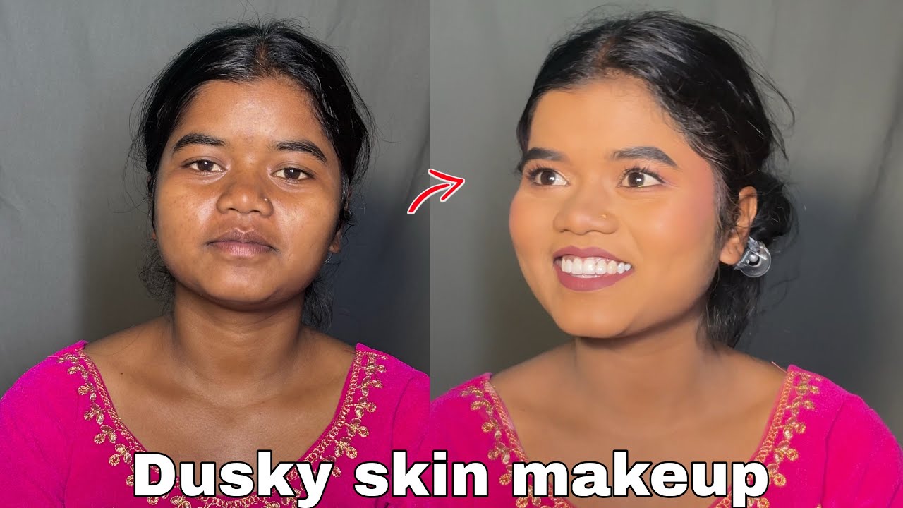 Dusky Skin Makeup Tutorial | Natural Glow Without Fairness Filter