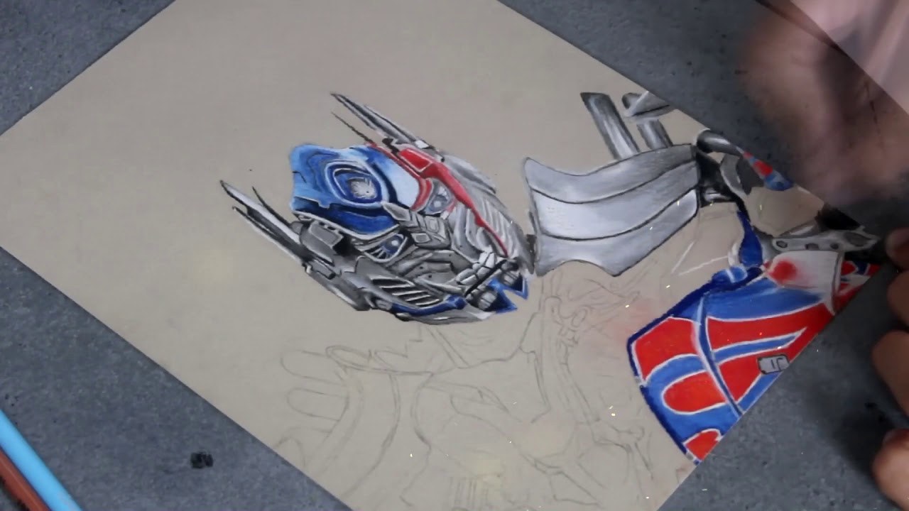 Speed-Drawing - OPTIMUS PRIME - Polychromes