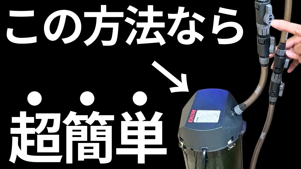 【完全保存版】外部フィルターの設置、これを見れば全員できます