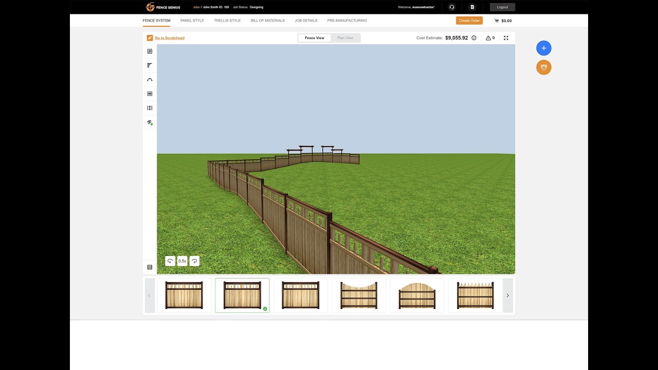 Fence Genius Web App brief overview