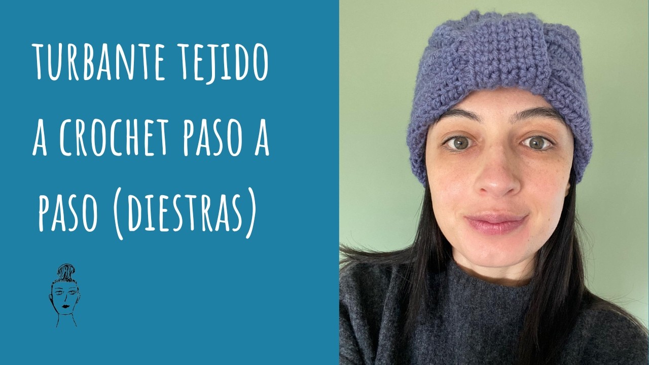 Como tejer turbante a crochet, tutorial paso a paso.