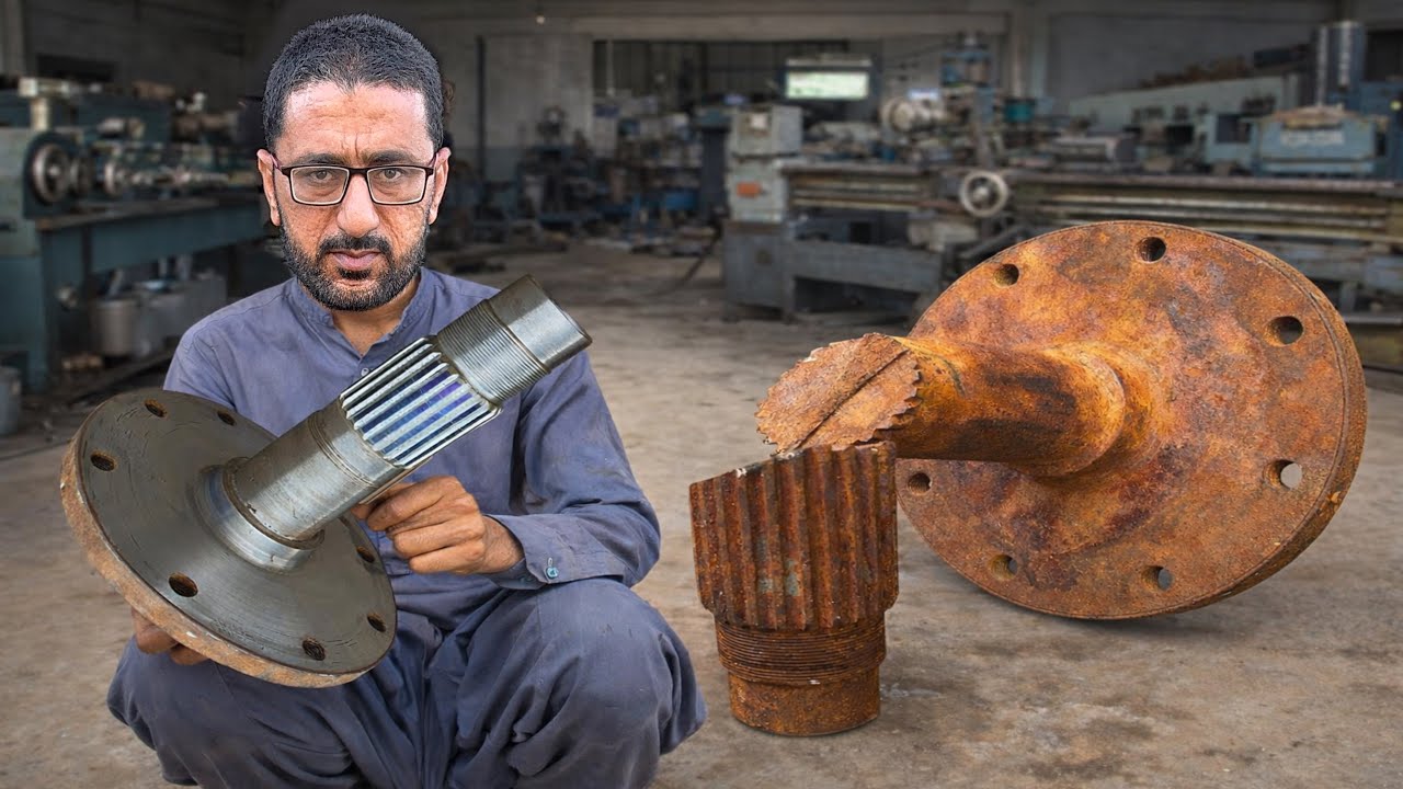 INCREDIBLE ENGINEERING SKILLS! Damaged Axle Restored and Gear Teeth Rebuilt Like New!