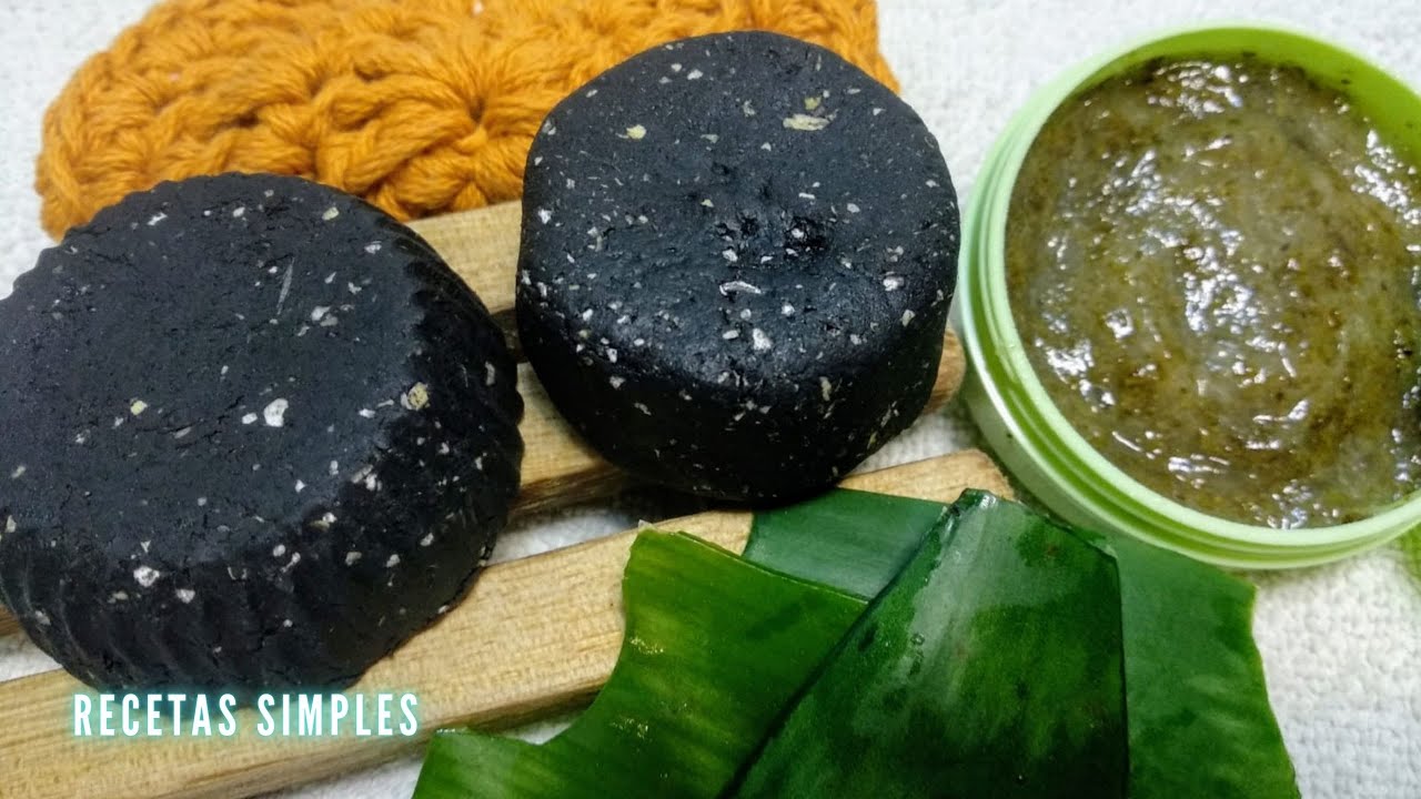Limpiador facial sólido con CARBON ACTIVADO ! // gel exfoliante de áloe vera // Recetas Simples
