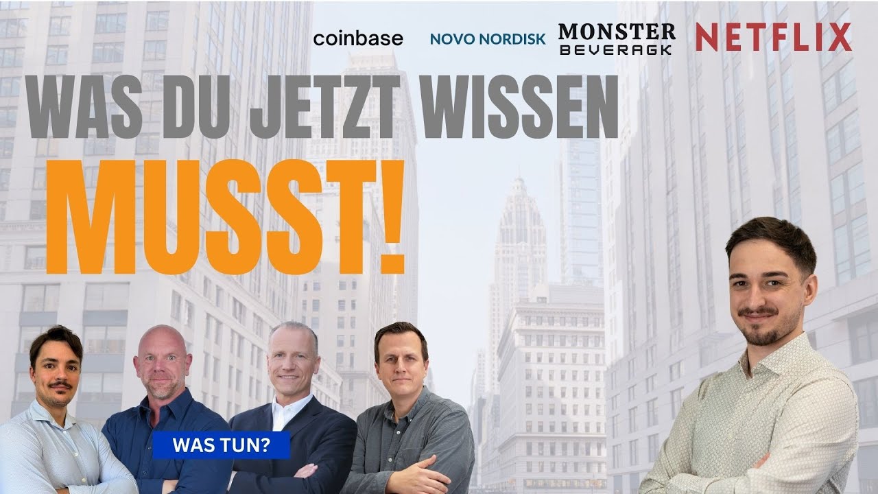 Netflix vor Zahlen!  Coinbase | Monster Beverage | Novo Nordisk | EURUSD | Bitcoin