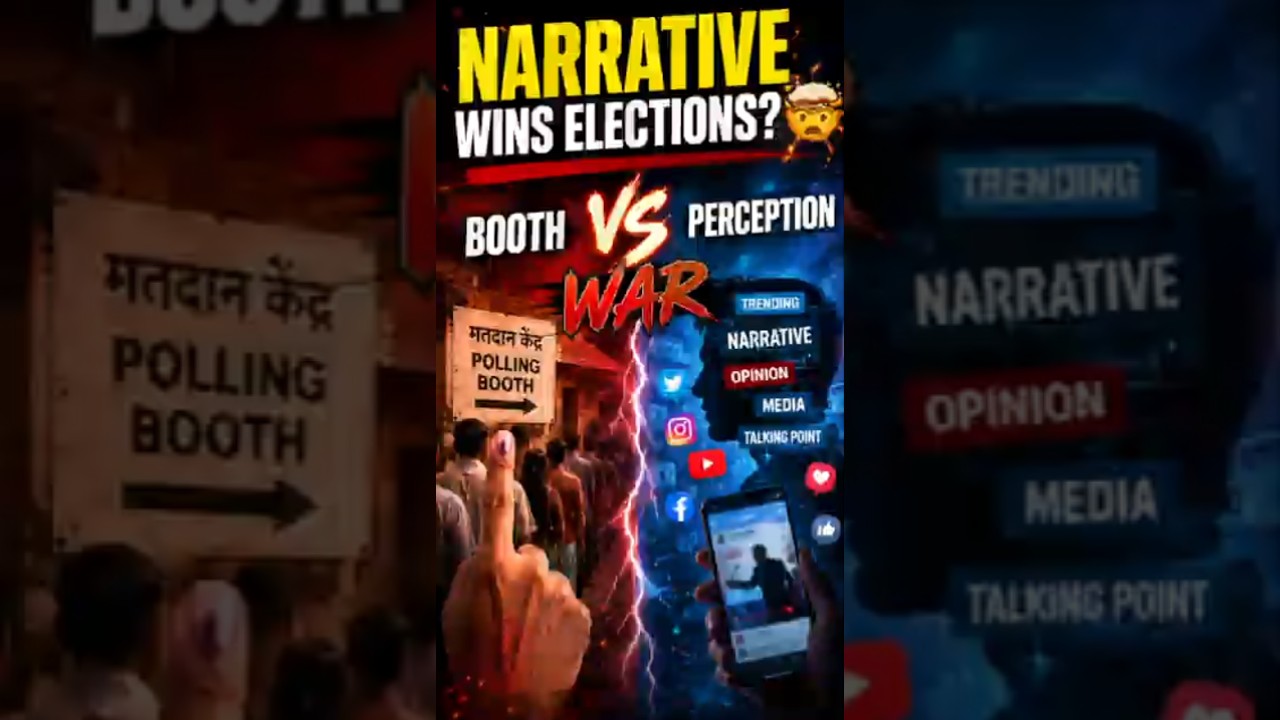 Narrative Wins Elections? 🤯 Booth vs Perception WAR Explained #shorts #news