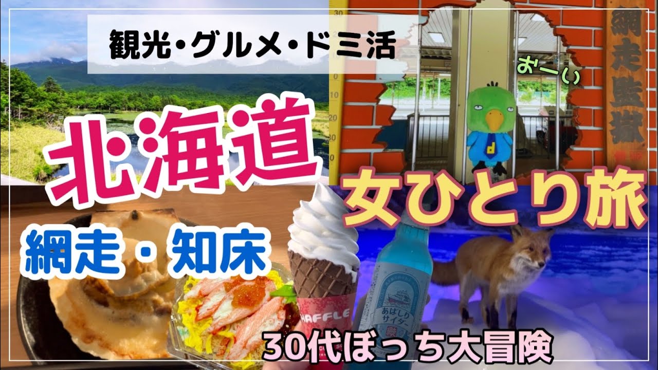 【北海道女ひとり旅】北の大地で冒険して来ました /網走観光/ホエールウォッチング/知床五湖/Solo Trip In Abashiri, Shiretoko, HOKKAIDO【ドーミーイン網走】