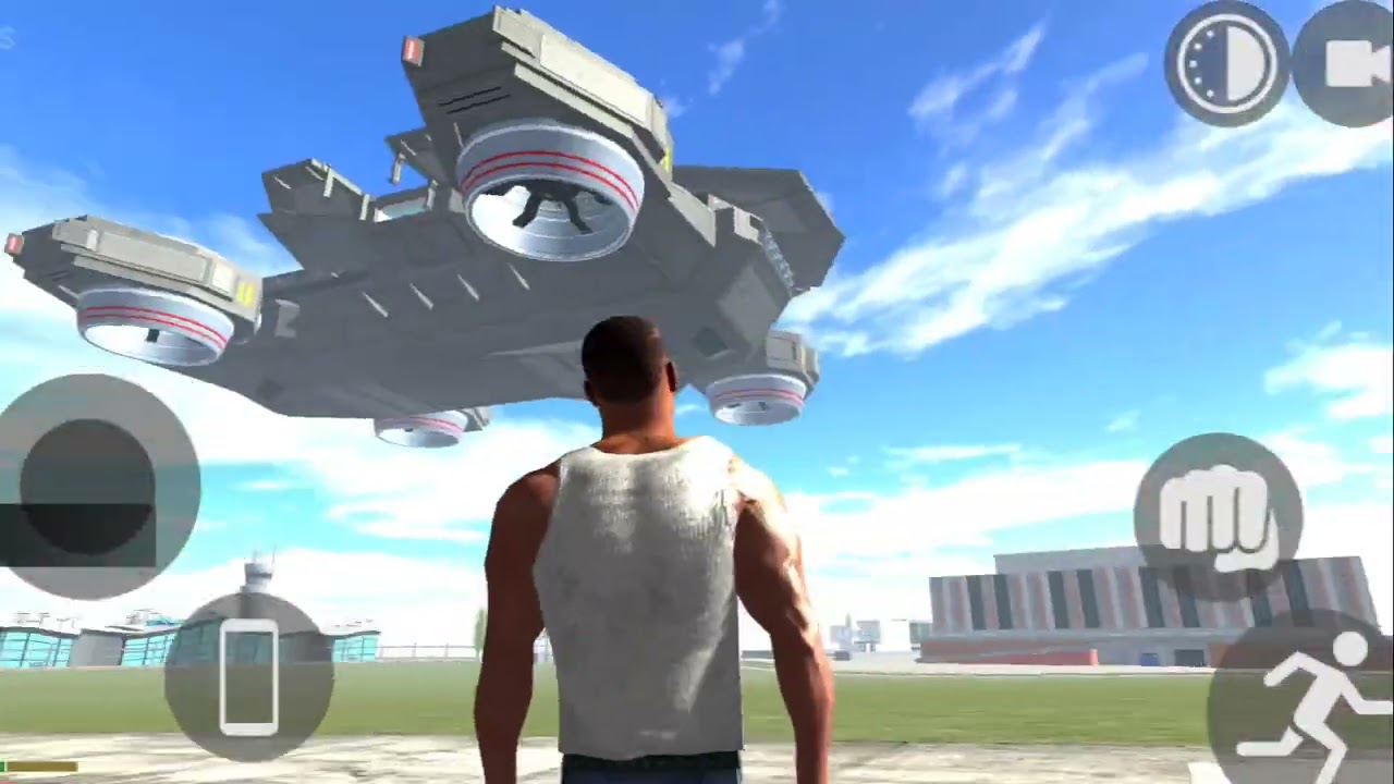 Police helicopter vs franklin indian bike driving 3d new halipad robot ai F1 car all update new code