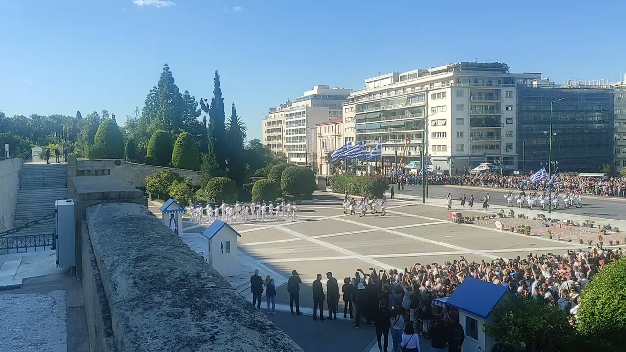 Sunday's parade Athens Greece, Syntagma square. (Changing of the Guard ceremony) part 2 #athens