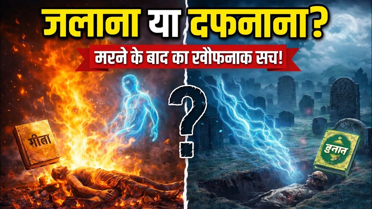 जलाना या दफनाना? मरने के बाद आत्मा के साथ क्या होता है | खौफनाक सच। Garud Puran truth