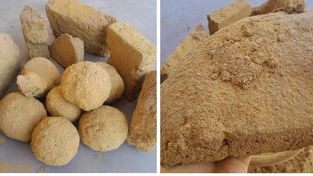 New/Non Stop Smashing of Gritty Gold Texture full dry floor claypot crumbling🔥🔥Insanely dusty 💛