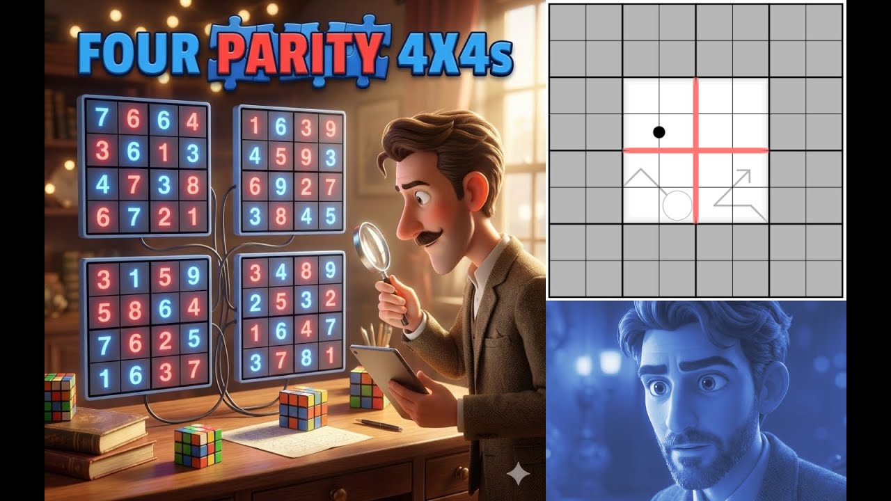 Four Parity 4x4s by Sir Moose: A twist on our usual variants