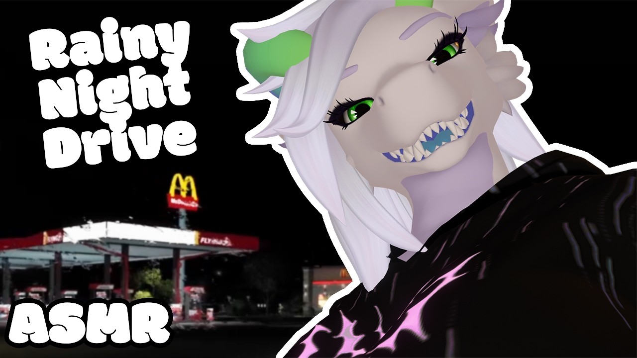 [Furry ASMR] A Relaxing Rainy Night Drive | 1 Hour Sleep-Aid