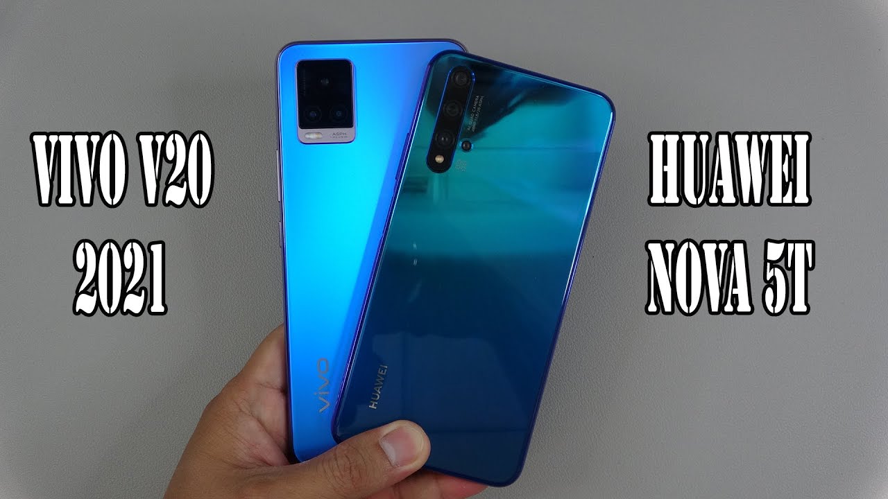Vivo V20 2021 vs Huawei nova 5T | SpeedTest and Camera comparison
