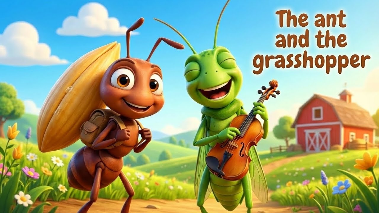Why Hard Work Matters | The Ant and the Grasshopper Story for Kids