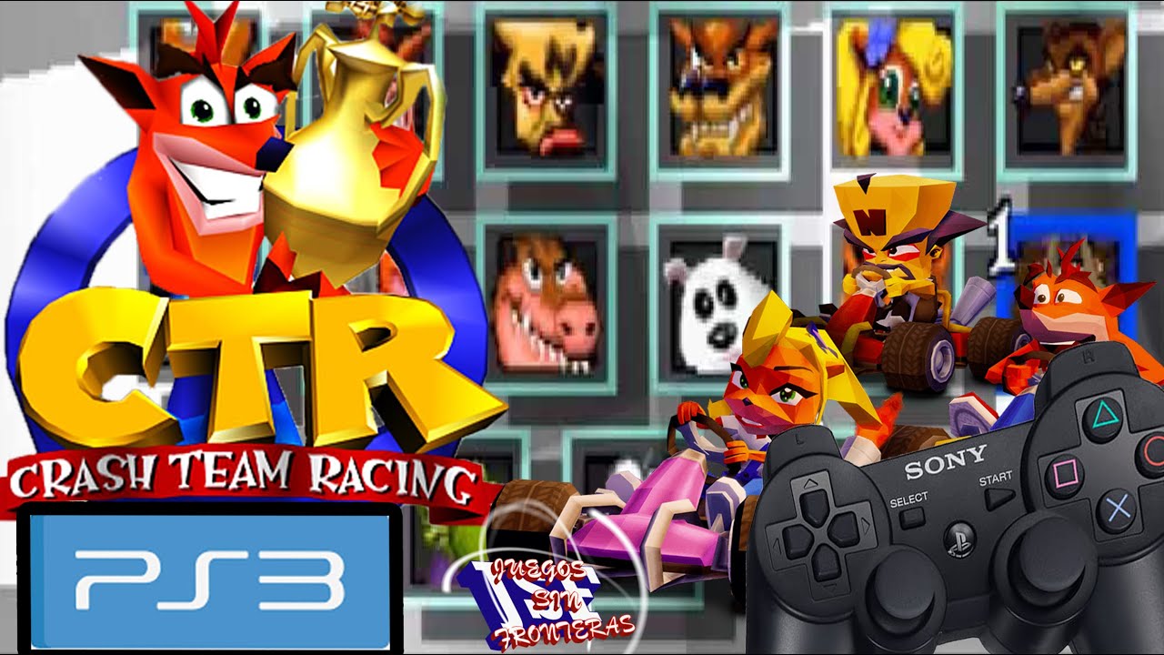 DESCARGAR Crash Team Racing Playstation 1 compatible hen 4.90 PLAYSTATION 3 PKG  PS1 PS3 CAR CARRERA
