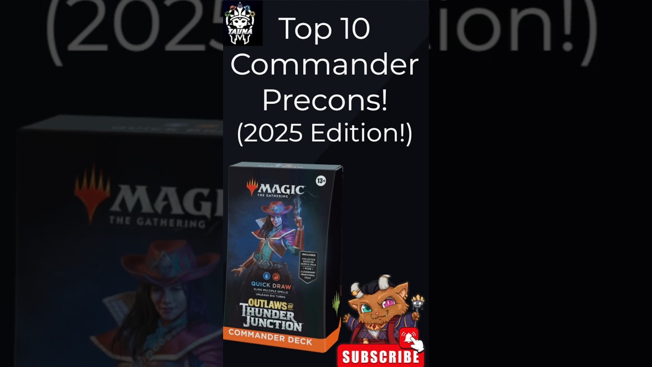 10 лучших колод Precon для командира! (Обновление 2025 года!) #shorts #mtggaming #commander