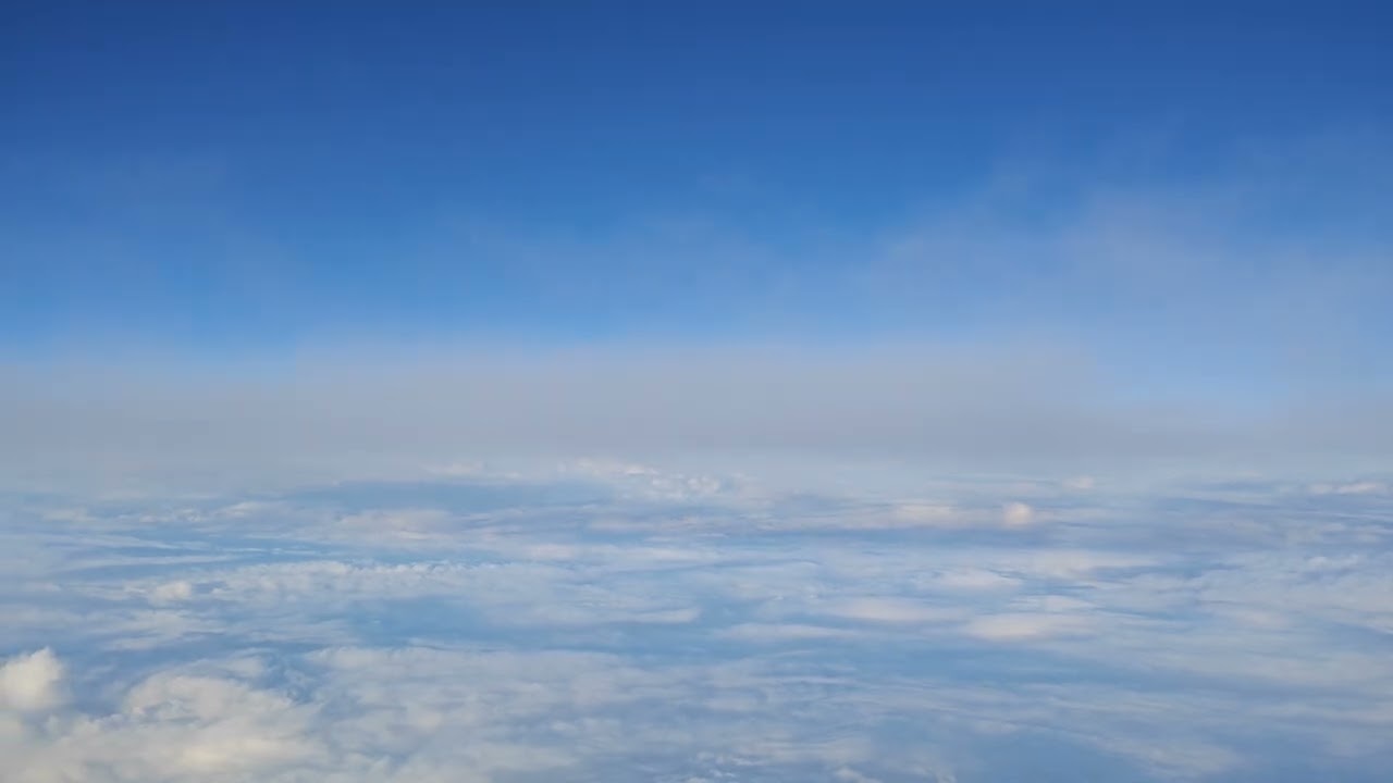 Flying Above the Clouds ✈️ | Plane Window View with Ambient Sound