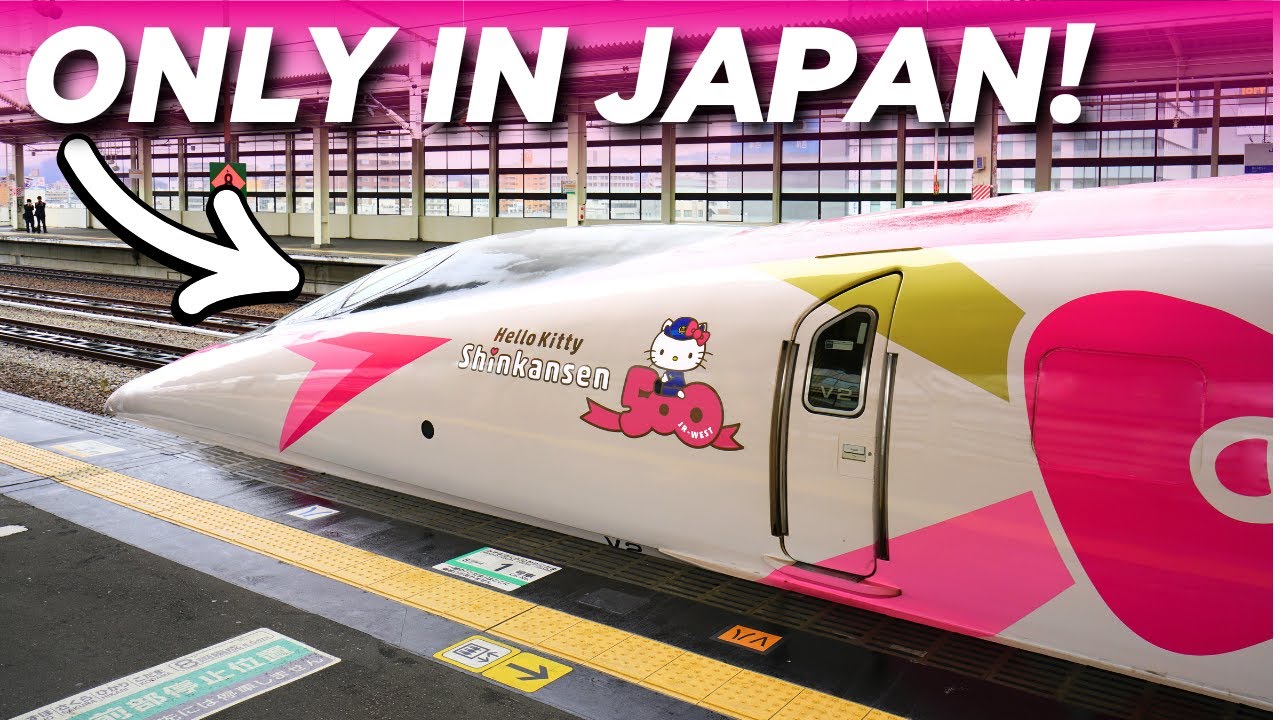 INSIDE: Japan's UNIQUE Hello Kitty Shinkansen Bullet Train