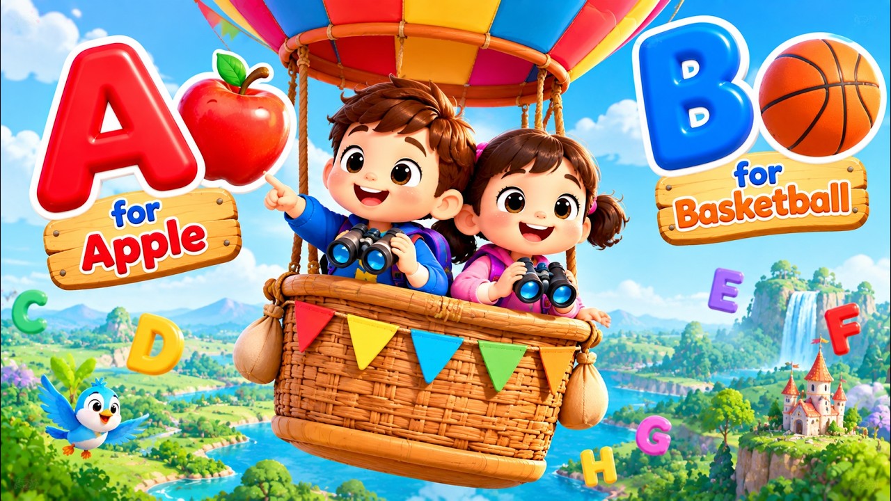 ABC Song for Kids 🔤 | A for Apple 🍎 B for Basketball 🏀 C for Carnival 🎡 | Learn ABC | yoyoTV