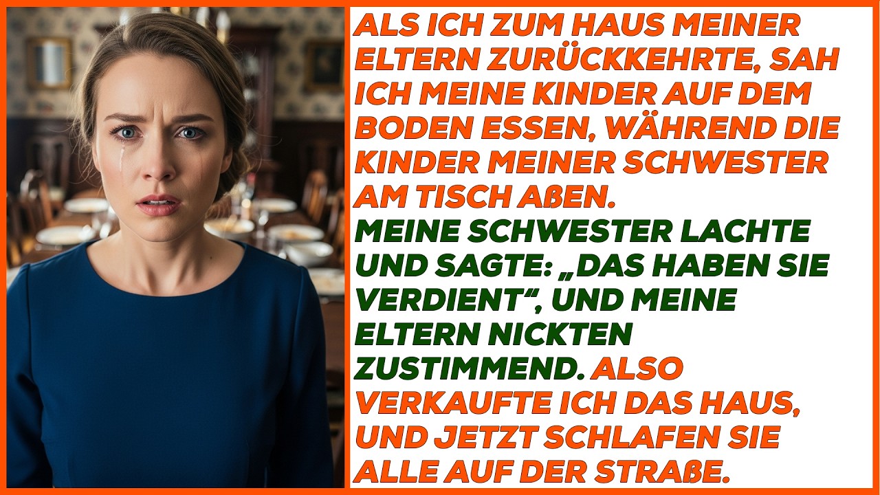 Bei meinen Eltern aßen meine Kinder am Boden, die meiner Schwester am Tisch.