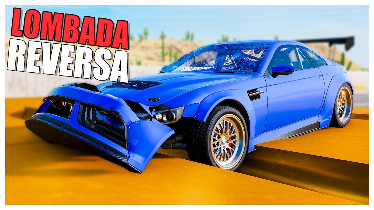 Passando por LOMBADA INVERTIDA a 350km de velocidade BeamNG Drive