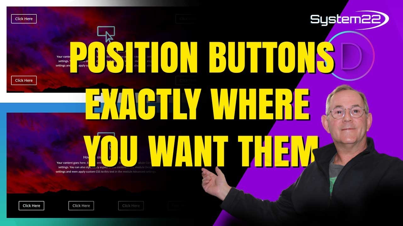 How To Use Position Absolute And Flex CSS On Buttons Divi Theme