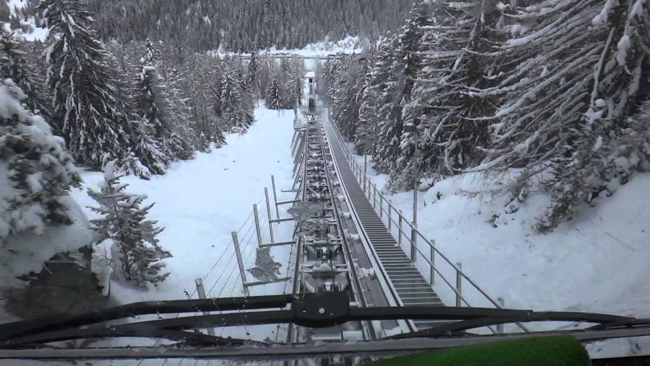 Riding the Frachey-Alpe Ciacerio Funicular, Champoluc