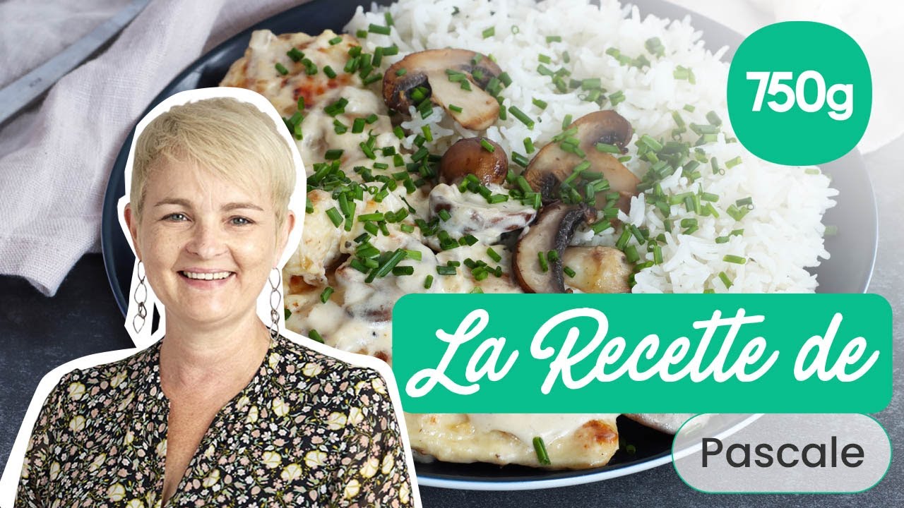 Recette des escalopes de poulet &agrave; la cr&egrave;me et champignons - 750g