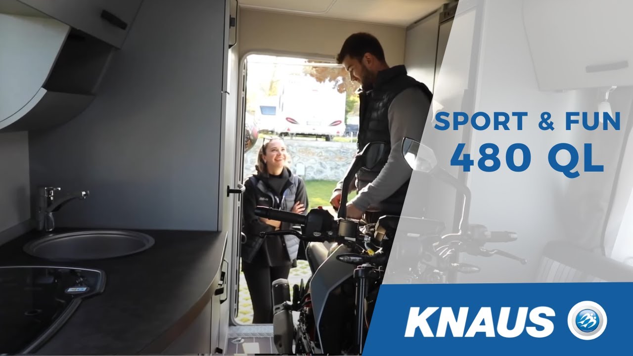 Motorsikletini Karavanında Taşımak İsteyenler İçin Müthiş Tasarım!🏍 Knaus Sport & Fun 480 QL