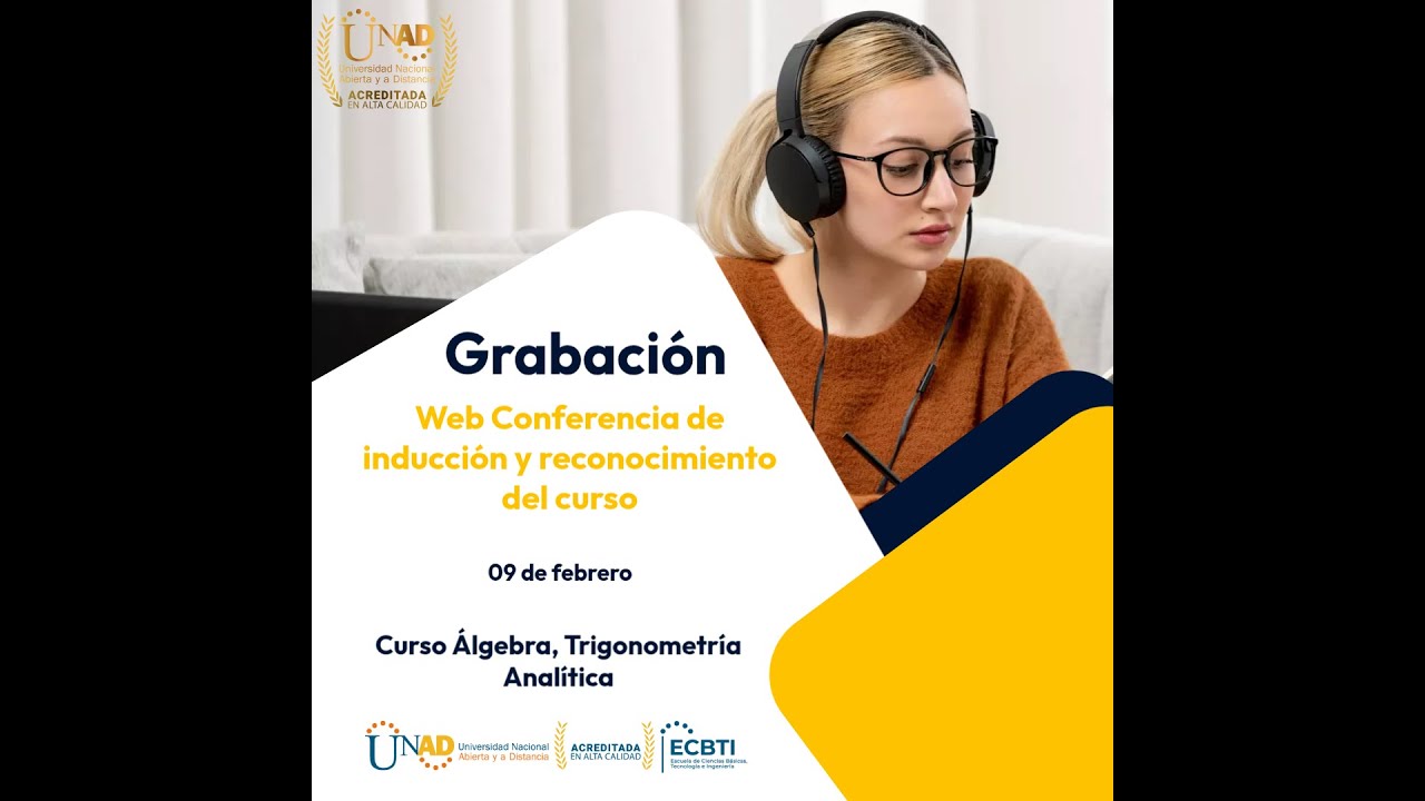 Grabación Web Conferencia de Inducción y Reconocimiento del curso ÁTGA