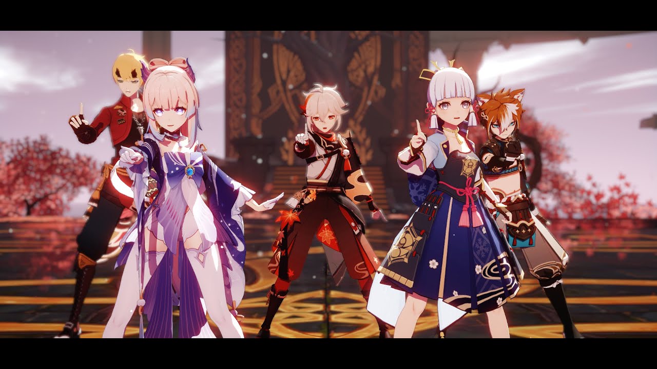 【Genshin Impact x MMD】 チルドレンレコード - Kazuha & Kokomi & Gorou & Thoma & Ayaka