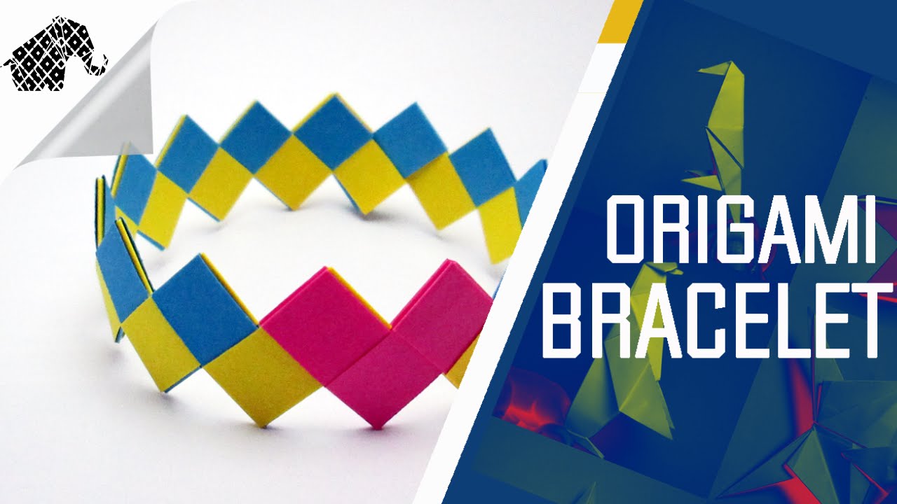 Origami - How To Make An Origami Bracelet/Armband