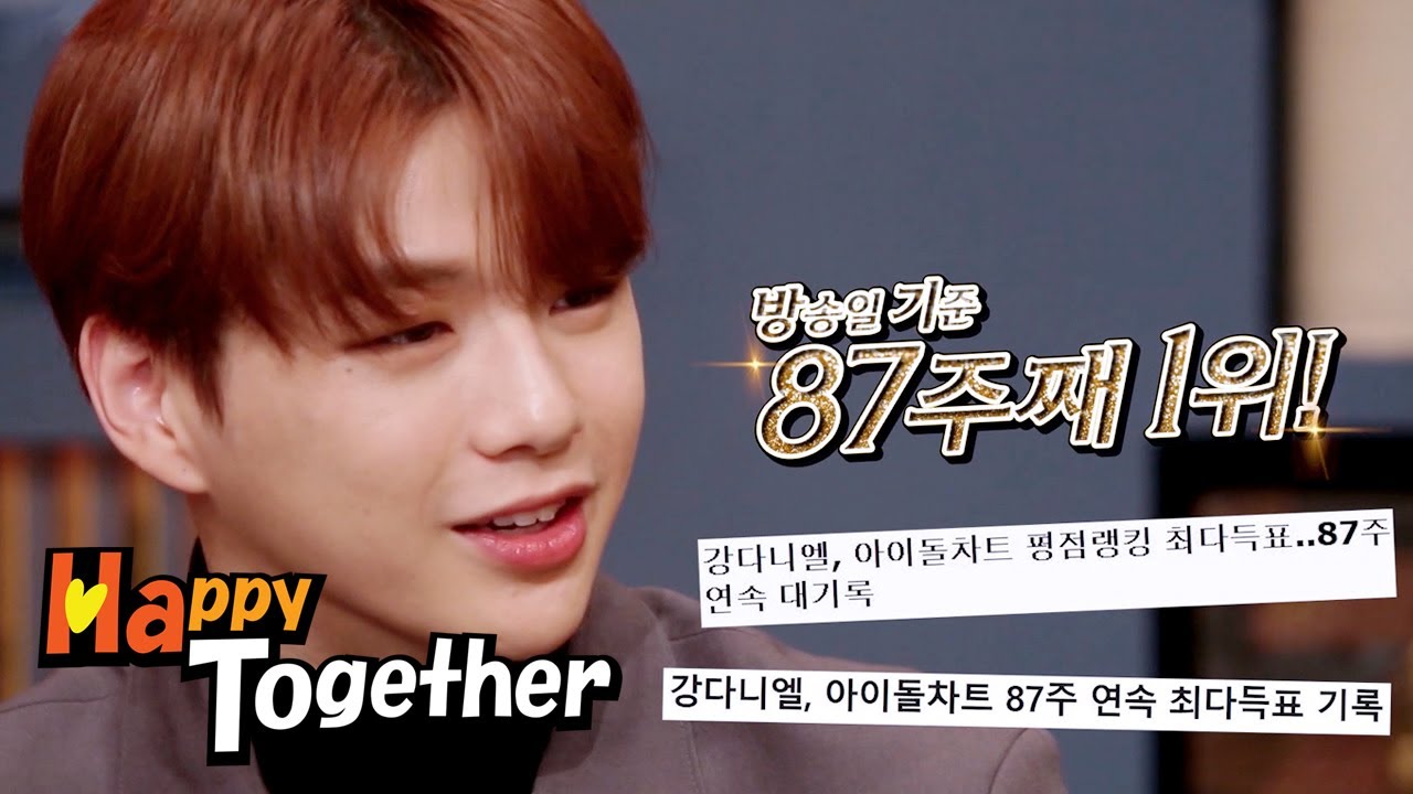 Kang Daniel is Been Ranking 1st in the Idol Chart for 85 Weeks [Happy Together Ep 616]