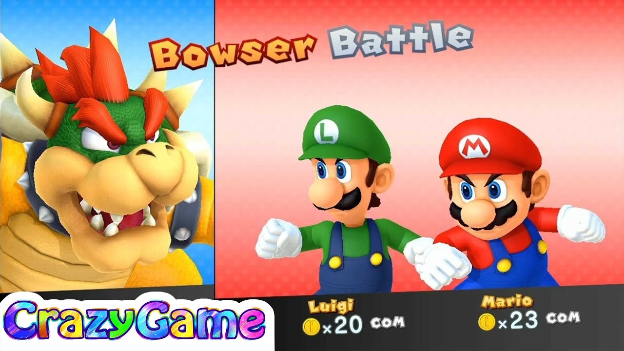 Mario Party 10 Amiibo Party - Bowser vs Mario, Luigi (Multi Board)
