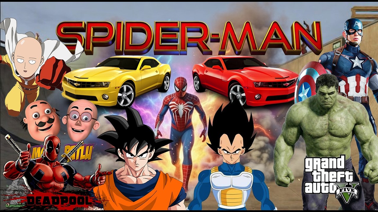 gta5 stunt ramp parkour mega ramp challenge all superheros together #gta #gtaonline #gtav  #gta5