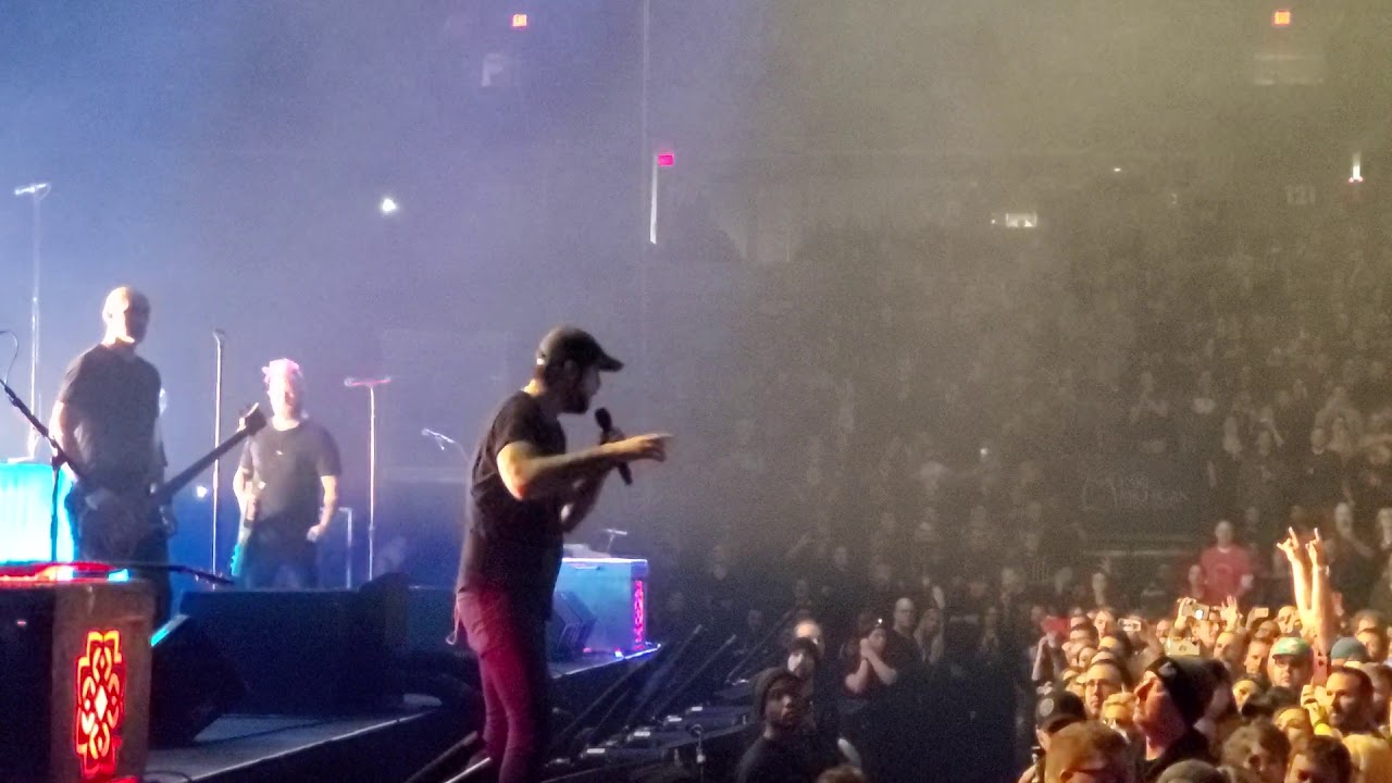 Breaking Benjamin stops mid song at concert!!