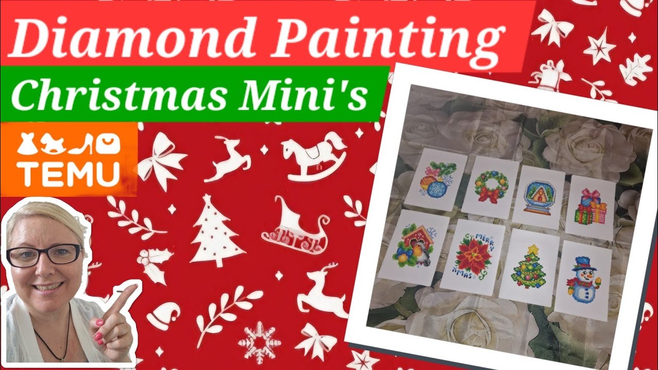 These diamond paintings are so cute/Christmas Kit/Temu🎄