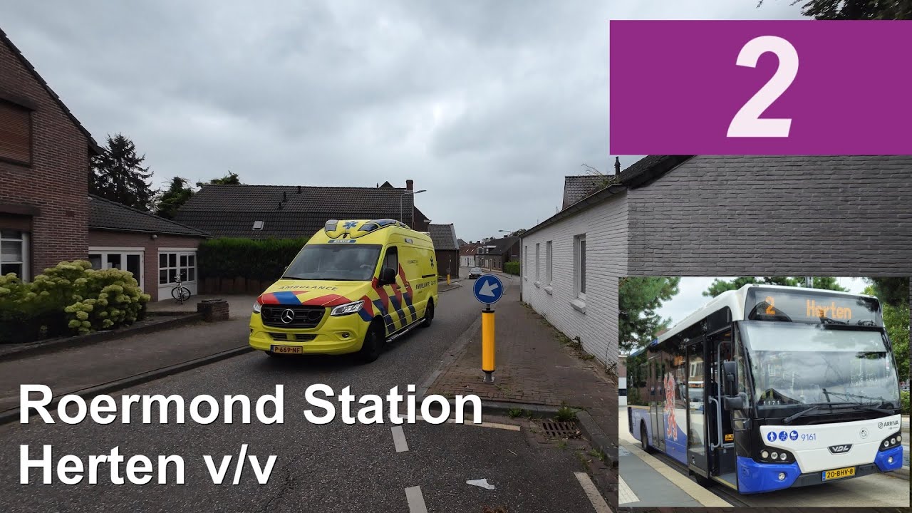 Arriva lijn 2: Roermond Station - Herten v/v | Arriva Limburg | Arriva 9161 | 2024