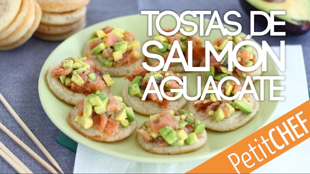 Tostas de salm&oacute;n y aguacate para el aperitivo | Petitchef