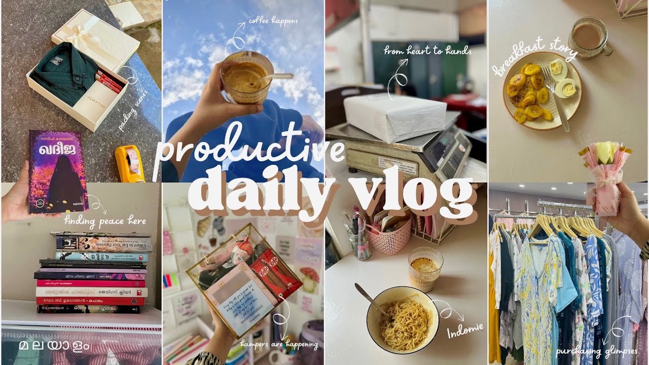 A productive day 🧸🎀🫧 | Aesthetic day in my life | purchasing ~ packing ~ cooking 🍃