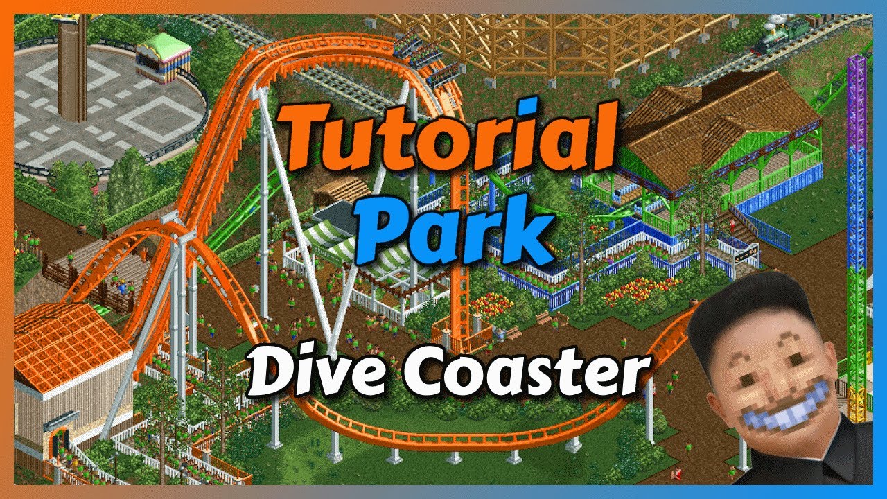 Dive Coaster Tutorial - OpenRCT2 Tutorial Park Episode 35