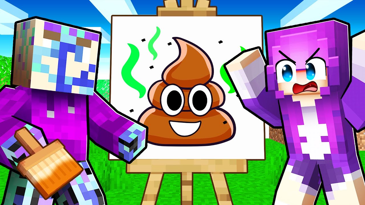 Dash vs SPEED DRAW in Minecraft!