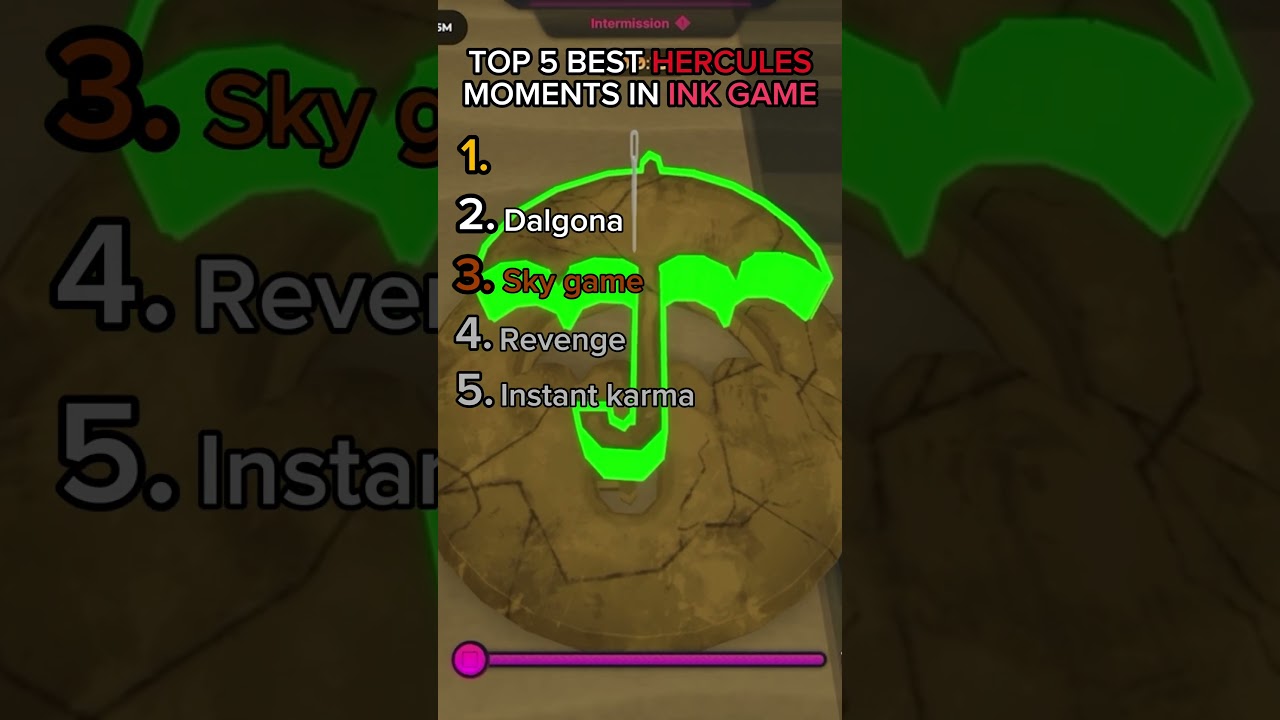 top 5 BEST Hercules moments in ink game  #roblox #inkgame