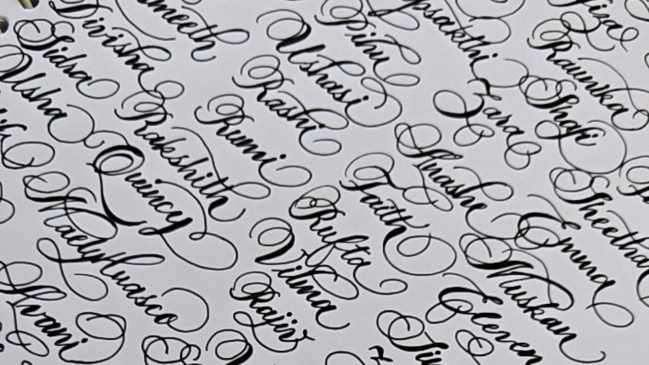 Satisfying Calligraphy Names ✨